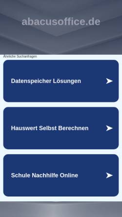 Vorschau der mobilen Webseite abacusoffice.de, AbacusOffice Inc.