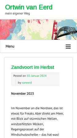 Vorschau der mobilen Webseite blog.meineigenerweg.de, Eerd, Ortwin van
