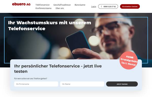 Vorschau von www.ebuero.de, ebuero AG Büroservice