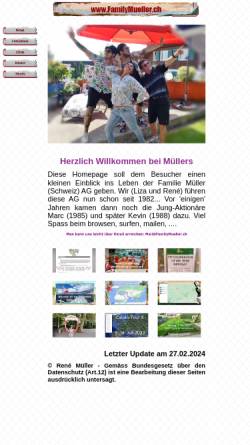 Vorschau der mobilen Webseite www.familymueller.ch, Müller, Familie