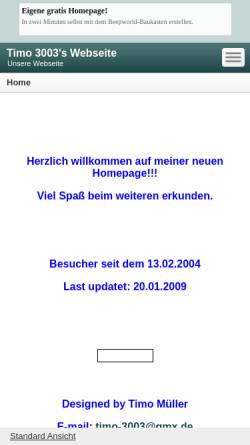 Vorschau der mobilen Webseite timo-3003.beepworld.de, Müller, Timo