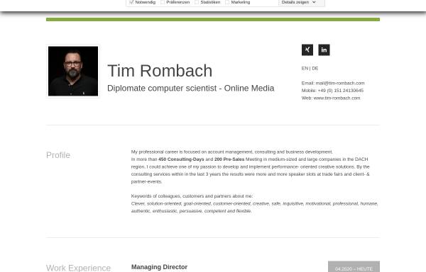 Rombach, Tim