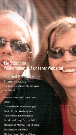 Vorschau der mobilen Webseite stoerchle.de, Störchle, Bernadette und Claus