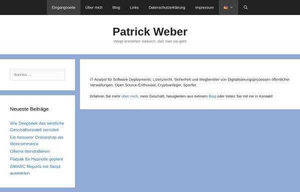 Vorschau von patrickweber.info, Weber, Patrick