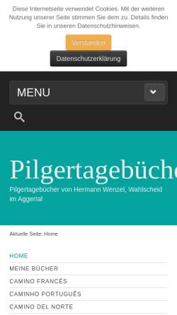 Vorschau der mobilen Webseite www.hermann-the-german.de, Wenzel, Hermann - Pilgertagebücher