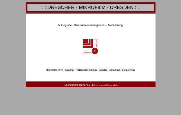 Vorschau von www.drescher-mikrofilm.de, Drescher Mikrofilm, Inh. Manfred Drescher
