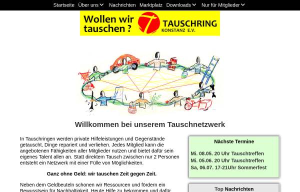 Vorschau von www.tauschring-konstanz.de, Tauschring Konstanz e. V.