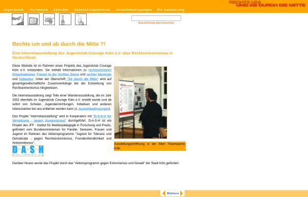 Vorschau von www.rechtsum.de, Ausstellung rechts um und ab durch die Mitte