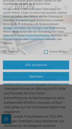 Vorschau der mobilen Webseite www.mdn.de, MDN Hübner GmbH