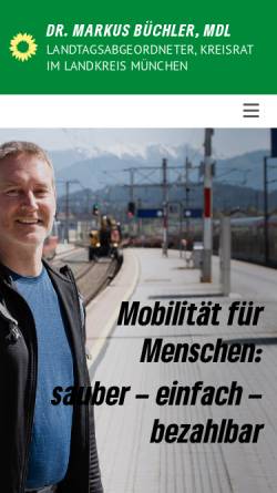 Vorschau der mobilen Webseite www.markus-buechler.de, Dr. Markus Büchler