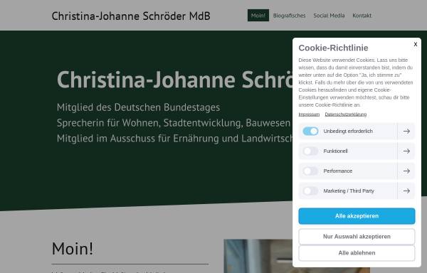 Vorschau von www.christina-johanne-schroeder.de, Christina-Johanne Schröder