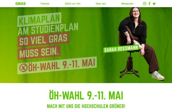 Vorschau von www.gras.at, GRAS - Grüne und Alternative StudentInnen