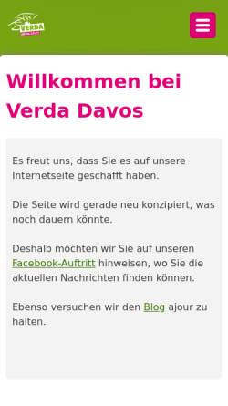 Vorschau der mobilen Webseite www.gruene-davos.ch, Grüne Partei Davos