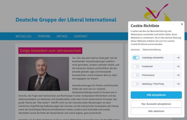 Vorschau von www.dgli.de, Deutschen Gruppe der Liberalen Internationalen