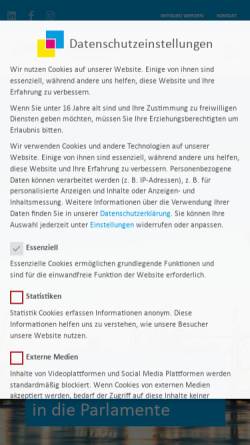 Vorschau der mobilen Webseite www.liberaler-mittelstand.de, Liberaler Mittelstand e.V. - Bundesvereinigung