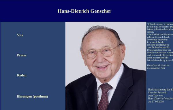 Vorschau von www.genscher.de, Genscher, Hans-Dietrich