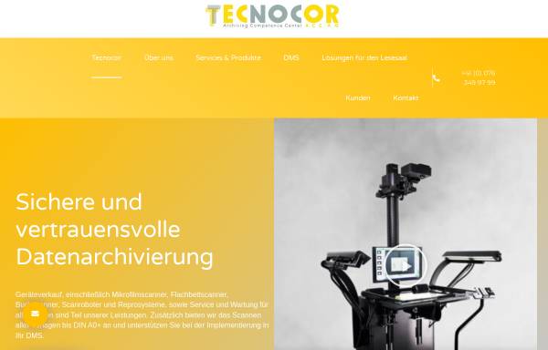 Vorschau von www.tecnocor.ch, Tecnocor