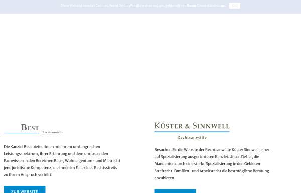 Vorschau von www.bks-recht.de, Best Küster Sinnwell