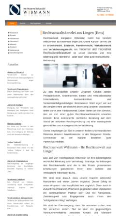 Vorschau der mobilen Webseite www.rae-lingen.de, Rechtsanwälte Gerlach & Wißmann