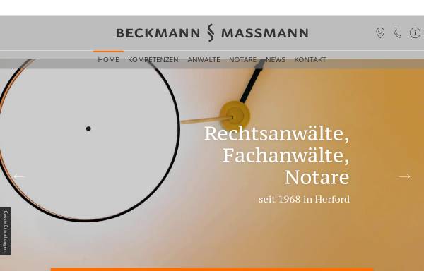 Vorschau von www.rae-bmh.de, Rechtsanwaltssozietät Beckmann & Massmann GbR