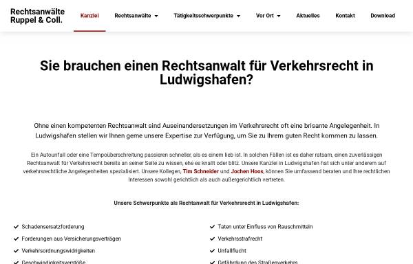Vorschau von www.rechtsanwalt-verkehrsrecht-ludwigshafen.de, Ruppel und Collegen