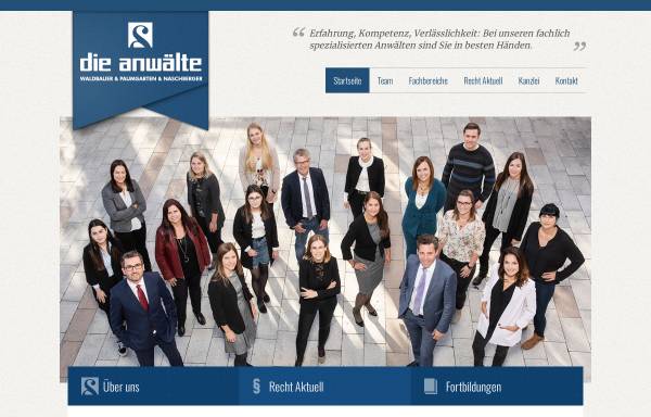 Vorschau von www.advocat-tirol.at, Rechtsanwälte Partnerschaft Waldbauer & Paumgartner & Naschberger und Partner