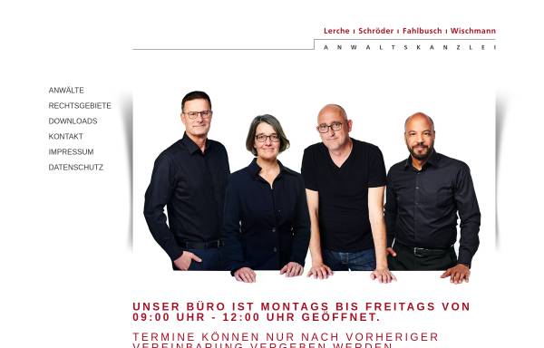 Vorschau von www.lsfw.de, Anwaltskanzlei Lerche | Schröder | Fahlbusch | Wischmann