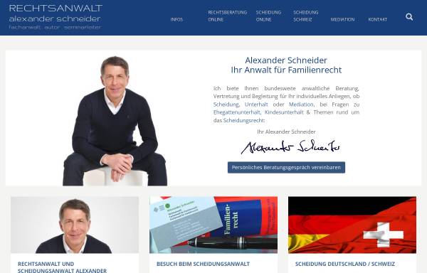 Vorschau von www.scheidungsanwalt-freiburg.de, Schneider Alexander