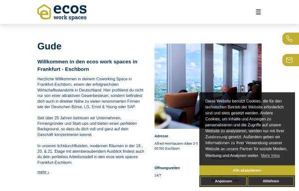 Vorschau von www.ecos-office.com, Ecos Office Center GmbH & Co. KG
