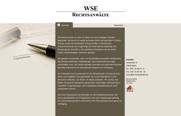 Vorschau von www.bb-rechtsberater.de, Wachsening & Stuck - Rechtsanwälte