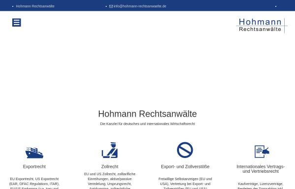 Vorschau von hohmann-rechtsanwaelte.com, Hohmann Rechtsanwälte