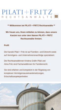 Vorschau der mobilen Webseite www.pilati-partner.de, Pilati und Partner