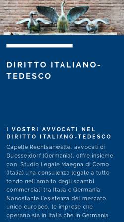 Vorschau der mobilen Webseite deutsch-italienischer-anwalt.de, Engel Heckmann & Partner