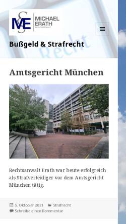 Vorschau der mobilen Webseite www.ra-strafrecht-stuttgart.de, Strafrecht & Bußgeld Blog