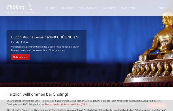 Vorschau von www.choeling.de, Buddhistische Gemeinschaft Chöling e.V.