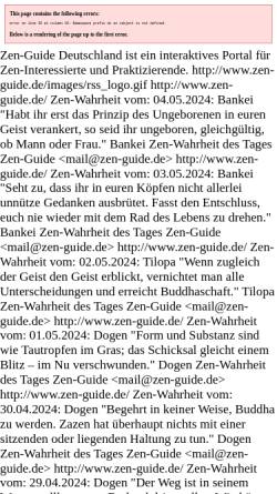 Vorschau der mobilen Webseite www.zen-guide.de, Zen-Wahrheit des Tages