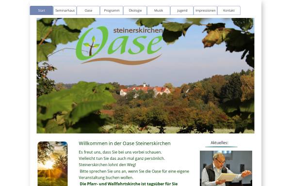 Vorschau von www.oase-steinerskirchen.de, Oase Steinerskirchen