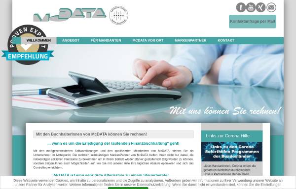 Vorschau von www.mcdata.de, McData