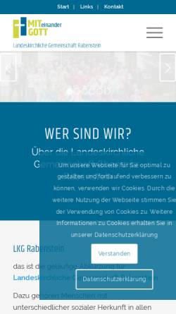 Vorschau der mobilen Webseite lkg-rabenstein.de, Landeskirchliche Gemeinschaft Rabenstein (Chemnitz)