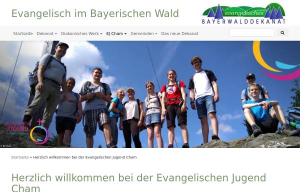 Vorschau von www.ej-cham.de, Evangelische Jugend im Dekanatsbezirk Cham