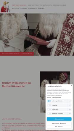 Vorschau der mobilen Webseite www.bischof-nikolaus.de, Nikolaus von Myra