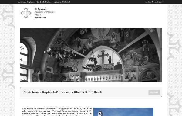 Vorschau von kroeffelbach.kopten.de, Koptisch-Orthodoxes St. Antonius Kloster Kröffelbach