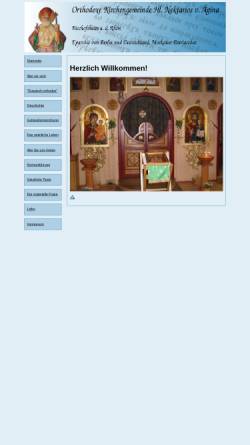Vorschau der mobilen Webseite www.orthodoxe-kirche-bischofsheim.de, Orthodoxe Kirche Heiliger Nektarios Bischofsheim a. d. Rhön