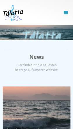 Vorschau der mobilen Webseite www.talatta.de, Talatta