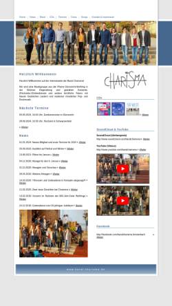 Vorschau der mobilen Webseite www.band-charisma.de, Charisma - Neue Geistliche Lieder