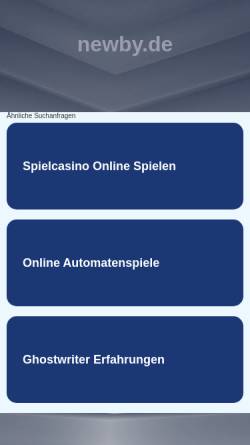 Vorschau der mobilen Webseite www.newby.de, Newby, Don und Susie