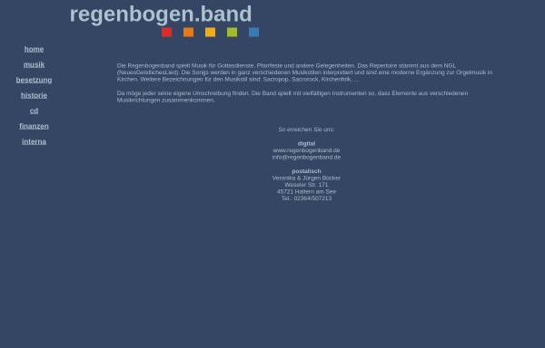 Vorschau von www.regenbogenband.de, Regenbogenband