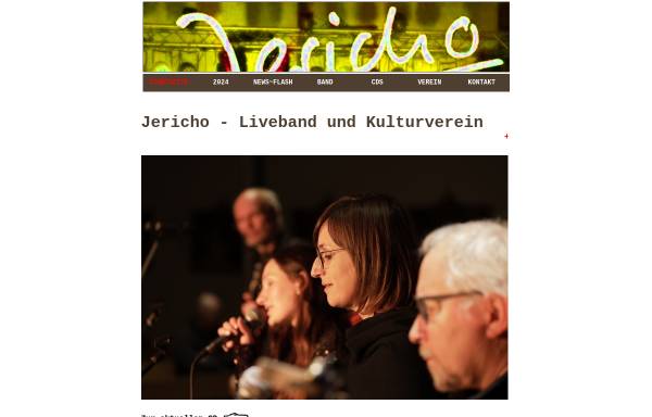 Vorschau von www.jericho-ev.de, Jericho - Liveband und Kulturverein