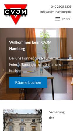 Vorschau der mobilen Webseite cvjm-hamburg.de, CVJM zu Hamburg e.V.