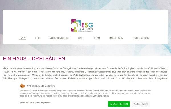 Vorschau von www.esgmuenster.de, ESG Münster